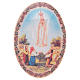 Our Lady of Fatima magnet oval in glass s1