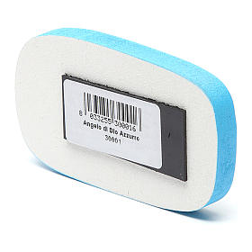 Imanes de los Santos, Virgen y Papa: Imán de madera Ángel de Dios Azul