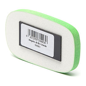 Magnets religieux: Aimant en bois Ange de Dieu vert Magnets religieux: Aimant en bois Ange de Dieu vert