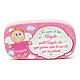 Wooden magnet with pink Guardian Angel s1