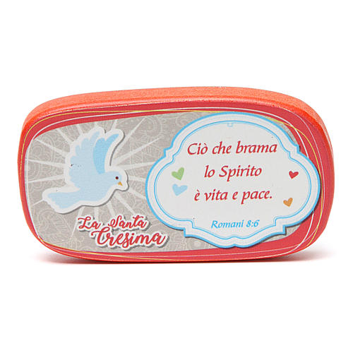 Wooden magnet for Confirmation Gifts of the Holy Spirit 1