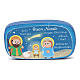 Blue wooden magnet Merry Christmas s1