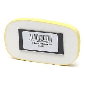 Magnete in legno Buon Natale Giallo s2