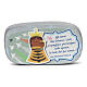 Our Lady of Loreto wooden magnet, grey s1