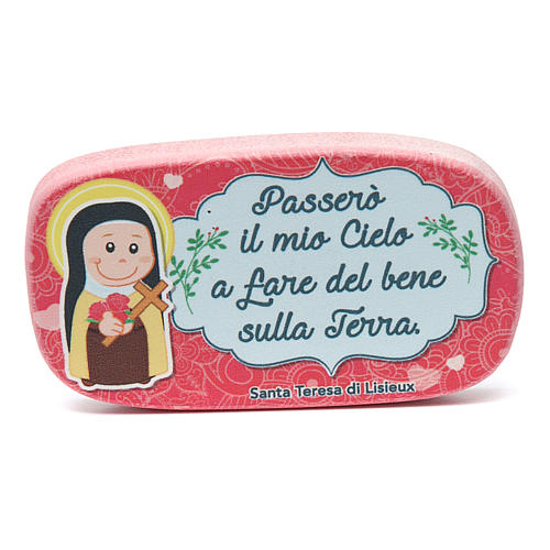 Wooden magnet of St. Therese of Lisieux 1