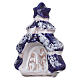 Christmas tree magnet with Holy Family, Deruta terracotta s2