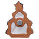 Christmas tree magnet with Holy Family, Deruta terracotta s3