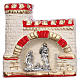 Magnet with castle and Nativity Scene in Deruta terracotta s1