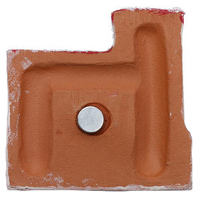 Magnete castello con Natività in terracotta Deruta s3