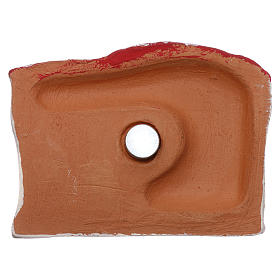 Magnete paesaggio arabo con Natività in terracotta Deruta s3