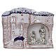 Magnet with houses and Nativity Scene in Deruta terracotta s1