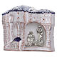 Magnet with houses and Nativity Scene in Deruta terracotta s2