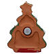Magnet aus Terrakotta von Deruta mit Weihnachtsbaum und Christi Geburt s3