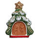 Magnet with tree and Nativity Scene in Deruta terracotta s1