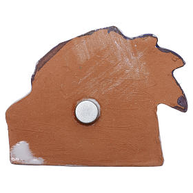Magnete albero blu con Natività in terracotta di Deruta s3
