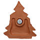 Magnet snowy Christmas tree with Nativity Scene in Deruta terracotta s3