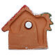 Magnet hut with golden palm tree and Nativity terracotta of Deruta s3