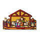 Weihnachtsmagnet mit Weihnachtskrippe, Heiligen Drei Kőnigen, Gebet "Komm Kind Jesus" s1