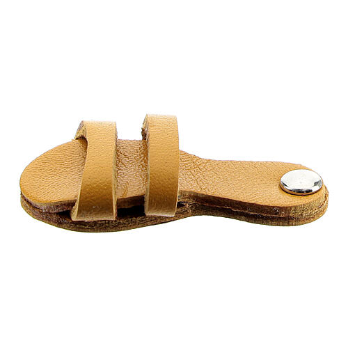 Franciscan sandal magnet yellow real leather 3 cm 1