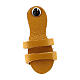 Franciscan sandal magnet yellow real leather 3 cm s2