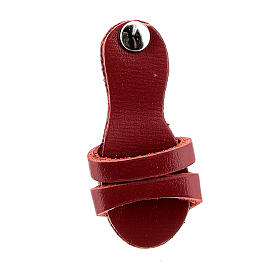 Franciscan sandal magnet red real leather 3 cm