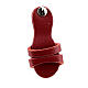 Franciscan sandal magnet red real leather 3 cm s2
