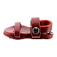 Magnet friar sandal red real leather 3.5 cm s1