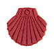 St. James shell magnet red leather 2 cm s1