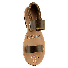Franciscan sandal magnet Assisi real leather