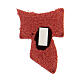 Tau magnet in red leather golden engraving 3.5 cm s2