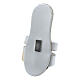 White sandal-shaped real leather Tau magnet 6 cm s3