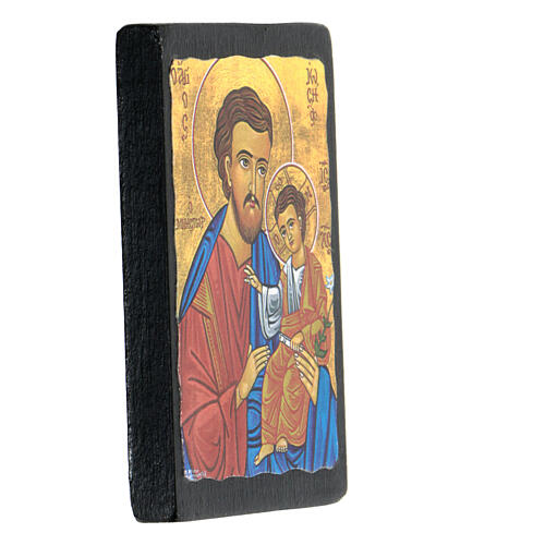 Magnet, Ikone Heiliger Josef mit Jesuskind, 7 × 5 cm 2
