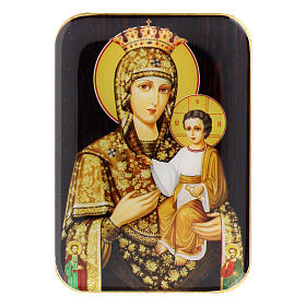 Magnete in legno Madonna di Samonapisavshaiasia 10 cm