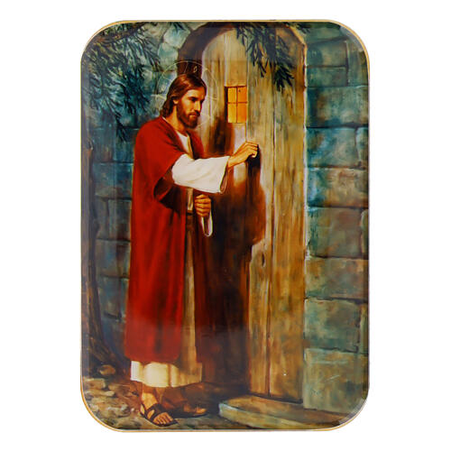 Imán Jesús llamando a la puerta 10 cm 1