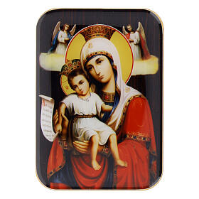 Wooden magnet of the Mother of God Dostojno Est, 4 in