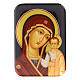 Virgen de Kazanskaya imán de madera 10 cm s1