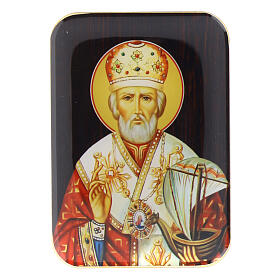 Wooden magnet of St. Nicholas, 4 in