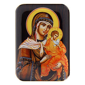 Wooden magnet of the Mother of God of Konev, 4 in