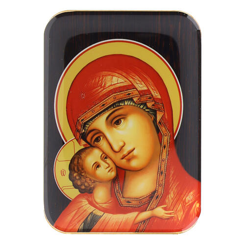 Wooden magnet of the Mother of God of Igor, 4 in 1
