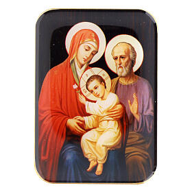 Holy Family wooden magnet 10 cm