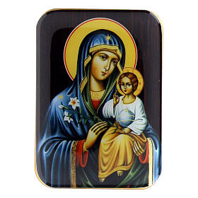 Mother of God Neuviadaemiy Zvet, wooden magnet, 4 in