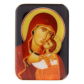 Mother of God of Kasper, wooden magnet, 4 in