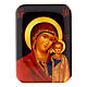 Imán de madera Virgen de Kazanskaya 10 cm s1