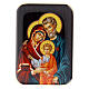 Holy Family, magnet of 4 in, wood s1