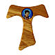 Tau cross magnet Carlo Acutis olive wood 3x4 cm s1