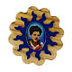Blue sun-shaped magnet of Carlo Acutis, 1.3x1.5 in s1