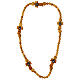 Rosary necklace Tau Carlo Acutis in olive wood s2