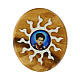 Carlo Acutis White Sun Magnet in Olive Wood s1