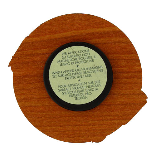 Round magnet with Jubilee 2025 official logo and Pope Francis, 2x2.5 in 3