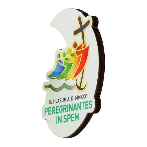 Imán en forma de gota logotipo oficial Jubileo 2025 coloreada 5x3 cm 3
